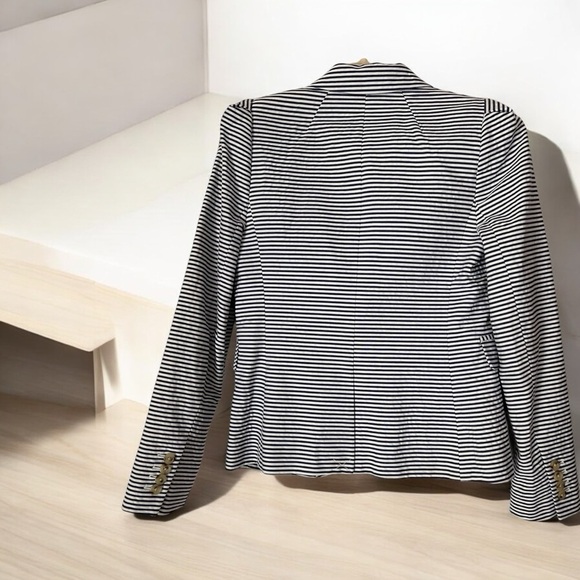 J Crew crisp blue and white stripe blazer - Picture 6 of 7